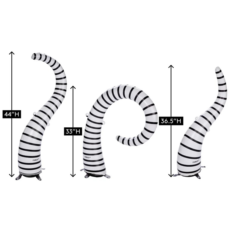 FUNBOY Inflatable Halloween Lawn Snakes 3-Pack, Black & White Outdoor Decor with Bonus Ghost | Walmart (US)