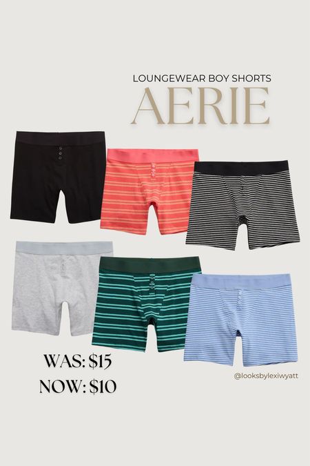 Boxers from my recent haul on sale for $10 from Aerie! I got an XL so they can be loose and worn this whole pregnancy 