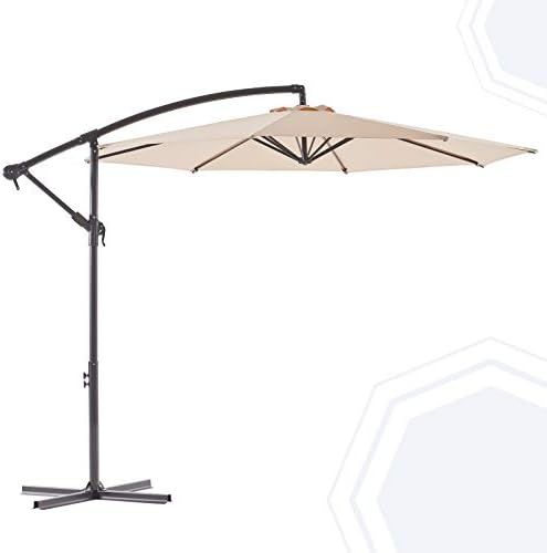 BLUU BANYAN 10 FT Patio Offset Umbrella Outdoor Cantilever Umbrella Hanging Umbrellas, Fade Resis... | Amazon (US)
