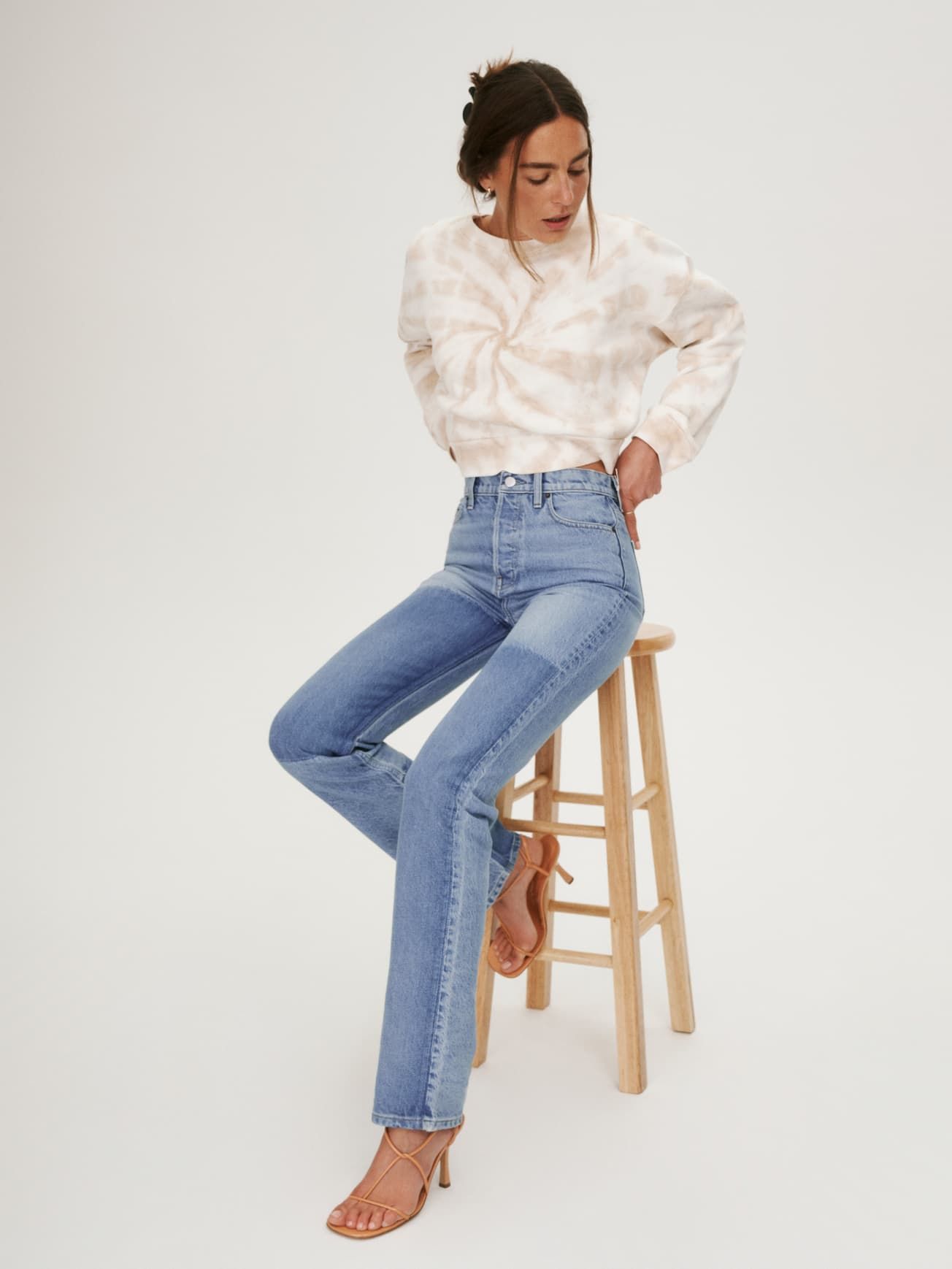 Cynthia Shadow High Rise Long Jeans | Reformation (US & AU)