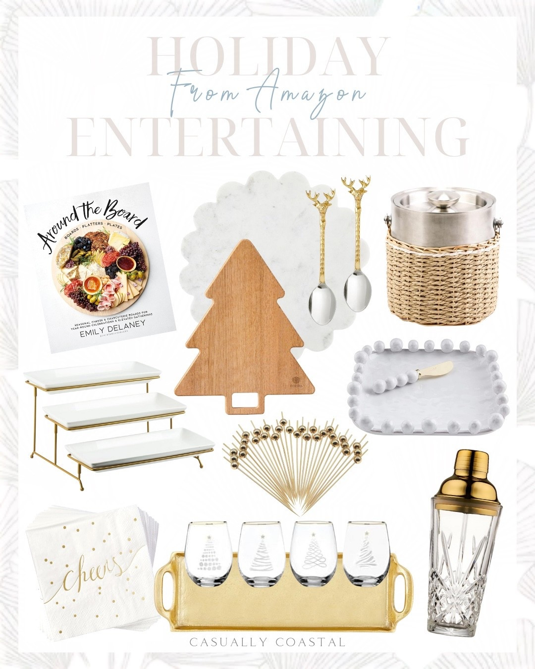 Holiday Entertaining From Amazon

Amazon holiday decor, Amazon holiday glasses, Christmas trees stemless wine glasses, seasonal cheese & charcuterie book, ice bucket with lid, wicker outer basket ice bucket, holiday glass cocktail & martini shaker, marble charcuterie board, white and gold cocktail napkins, wood Christmas tree cutting board, serving tray, aluminum platter, gold pearl cocktail picks, 3 tier serving tray, beaded boxed cheese set, New Year’s Eve party essentials, mini serving spoons, holiday serving spoons, cocktail napkins, wood Christmas tray 

#LTKHoliday #LTKFindsUnder50 #LTKHome