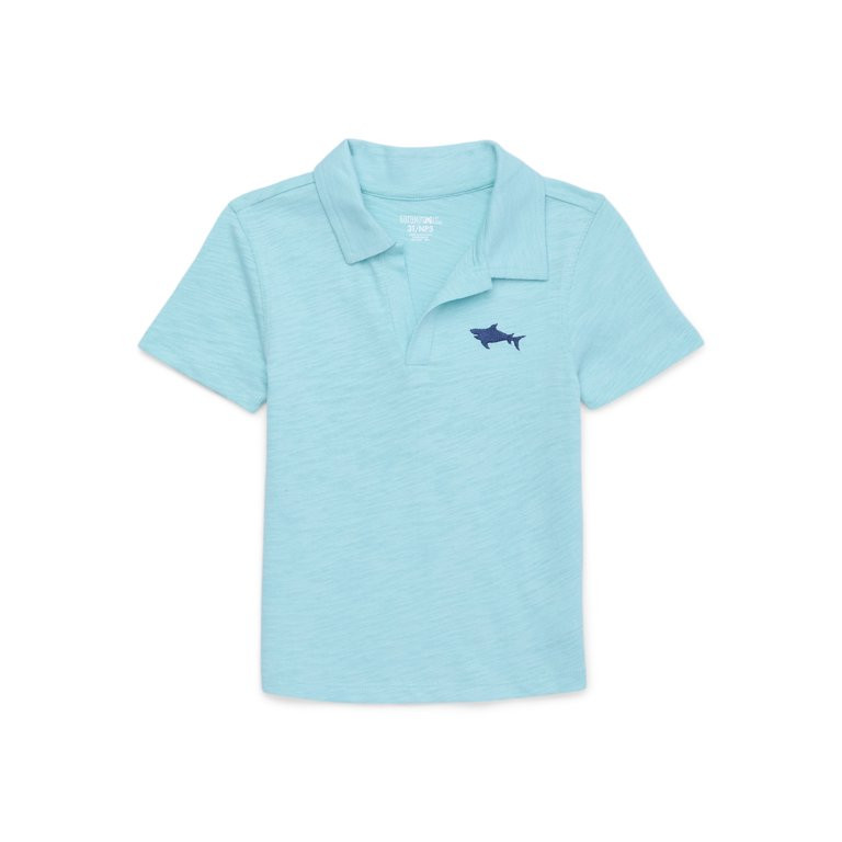 Garanimals Toddler Boy Short Sleeve Slub Jersey Polo, Sizes 18M-5T | Walmart (US)