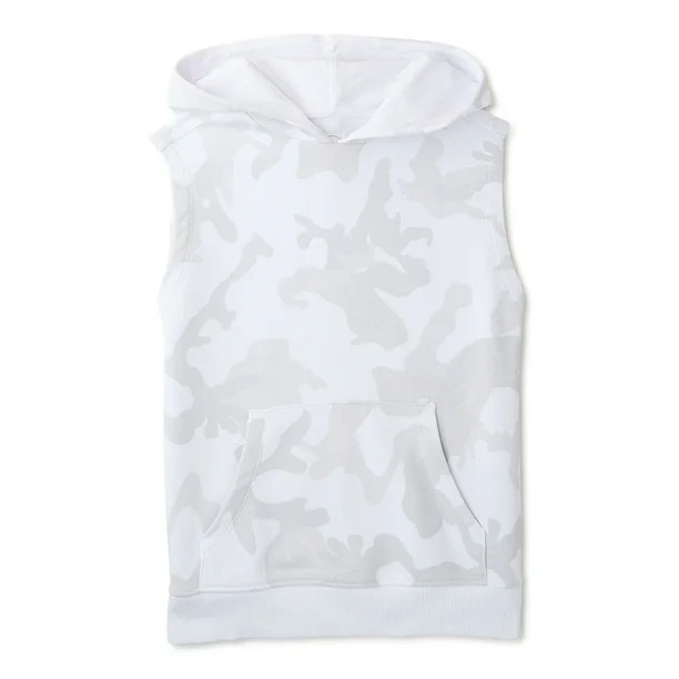 Wonder Nation Boys Knit Muscle Hoodie, Sizes 4-18 & Husky - Walmart.com | Walmart (US)