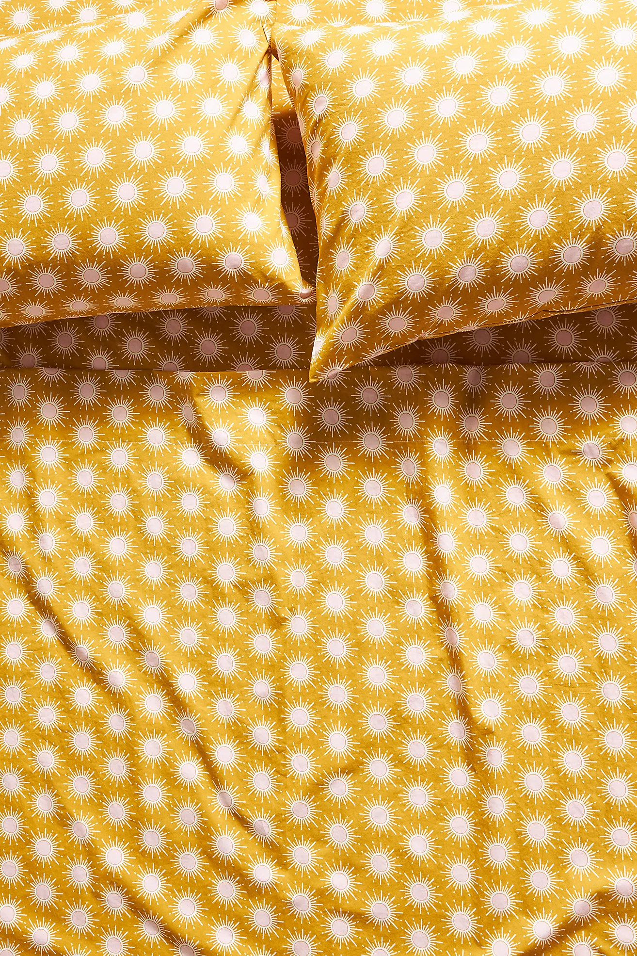 Organic Percale Printed Sheet Set | Anthropologie (US)