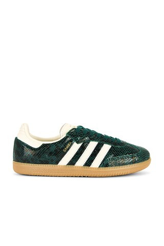 adidas Originals Samba OG in Cream White & Collegiate Green from Revolve.com | Revolve Clothing (Global)