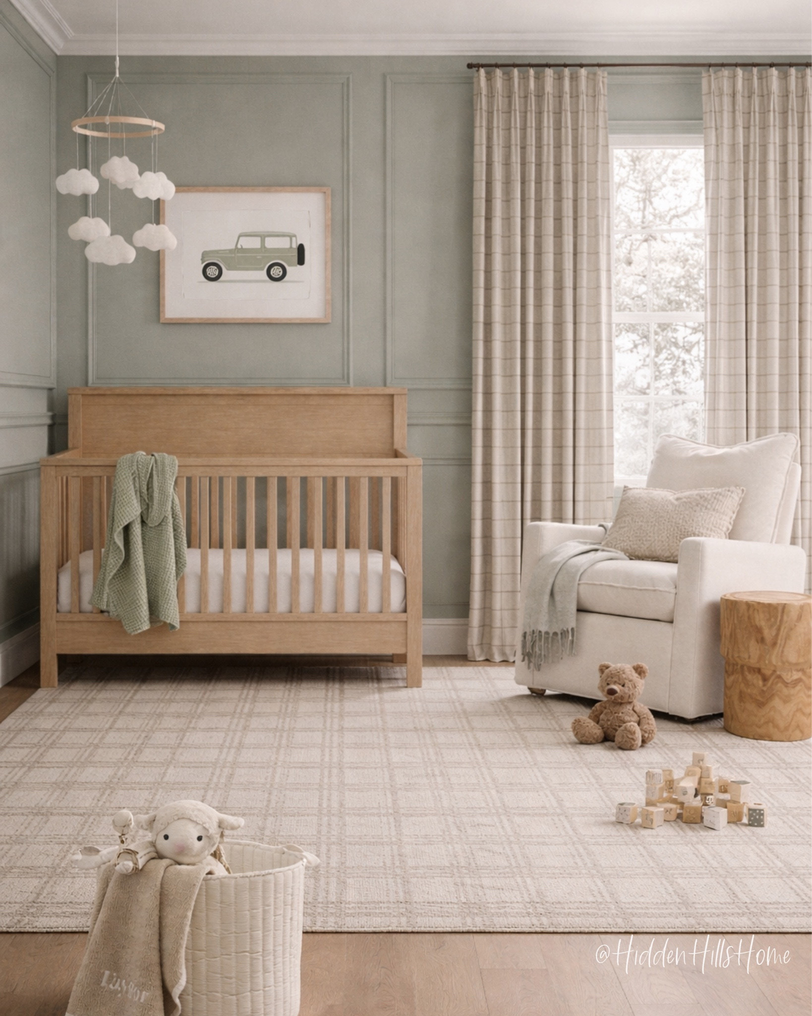 Nursery decor ideas, nursery inspiration, baby room, crib, nursery mood board, glider #nursery
Wall color is Sw evergreen fog

#LTKHome #LTKSaleAlert #LTKBaby