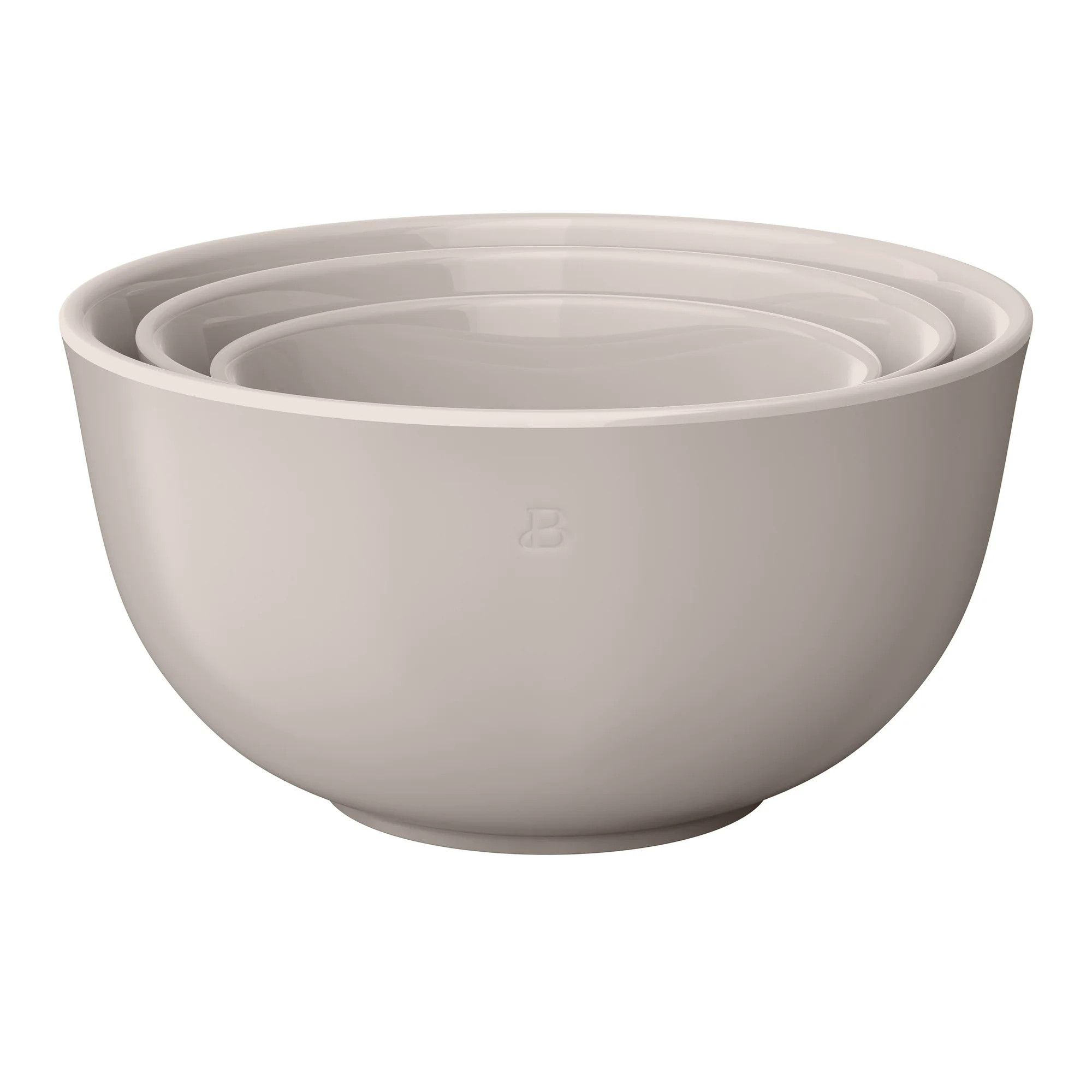 Beautiful 3-Piece Stoneware Nesting Mixing Bowl Set, Porcini Taupe by Drew Barrymore - Walmart.co... | Walmart (US)