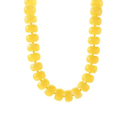 PanLuca Miniature Semi-Precious Stone & Oversized Multi-Color Resin Bead Statement Necklace - 17"+3" Extender Chain Chunky Eye-Catching Beads | Bold Fashion Jewelry Gift for Women | Amazon (US)