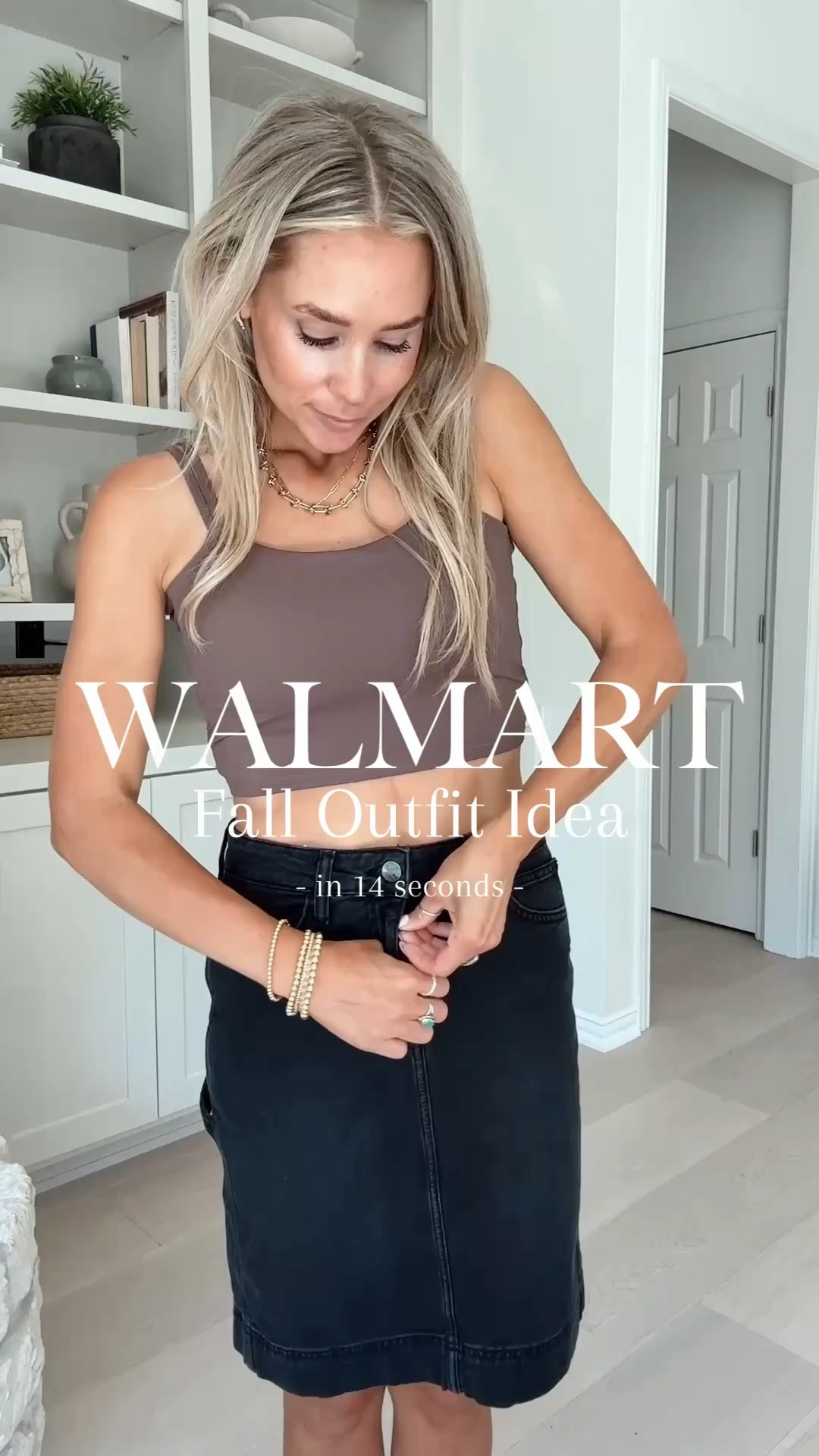 Walmart Fall Outfit for you to copy! 🤍🤎
Skirt is size 4 // tts // comes in plus sizes 
Black Square Toe Boots: tts

Would make a great workwear, office outfit! 


#LTKFindsUnder50 #LTKWorkwear #LTKShoeCrush