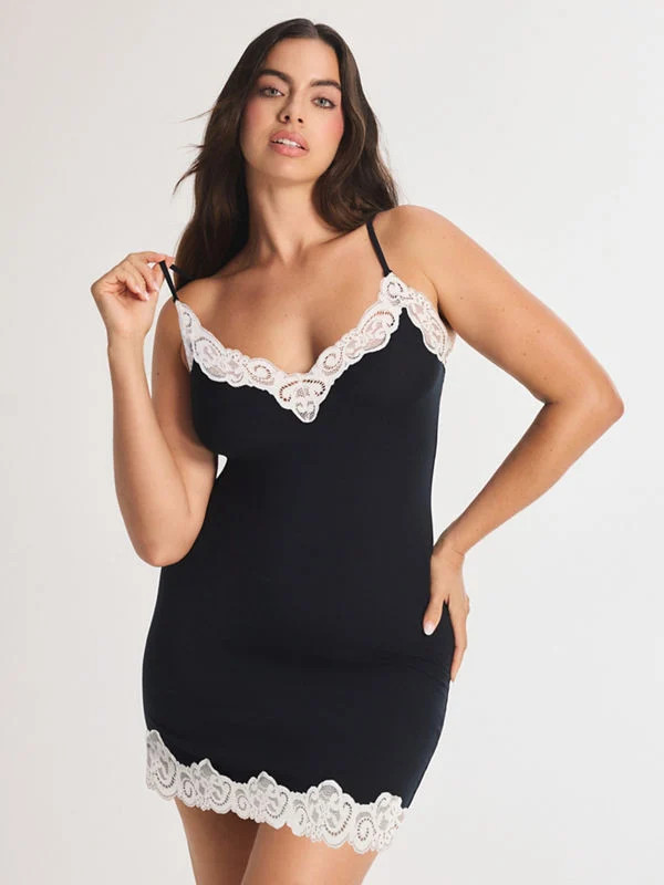 Swirly Girly Modal V-Neck Mini Slip | Savage X Fenty UK