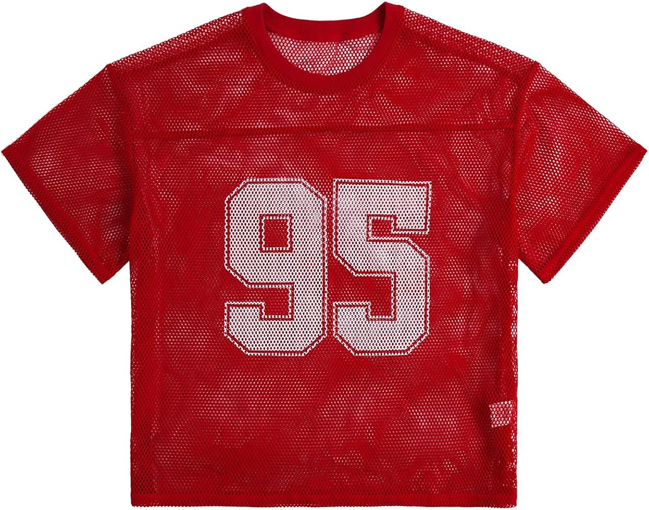 BEAUDRM Men's Number Print Jersey Shirt Mesh Tee Top Football Jersey Shirts | Amazon (US)