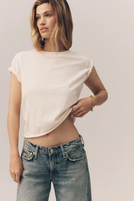 Caitlin Cotton Boxy Tee | Anthropologie (US)