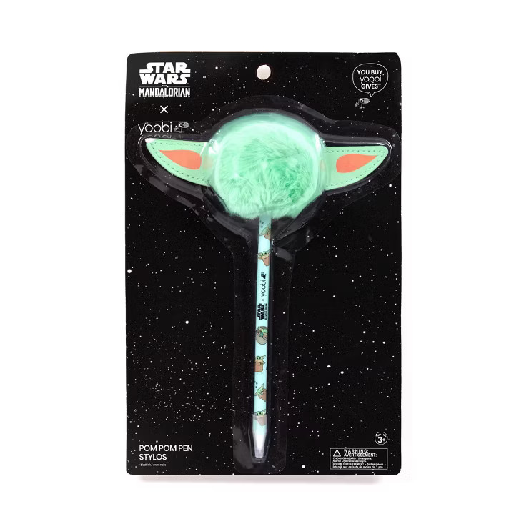 Pom Pom Pen Aqua Grogu Black Ink - Yoobi™ | Target
