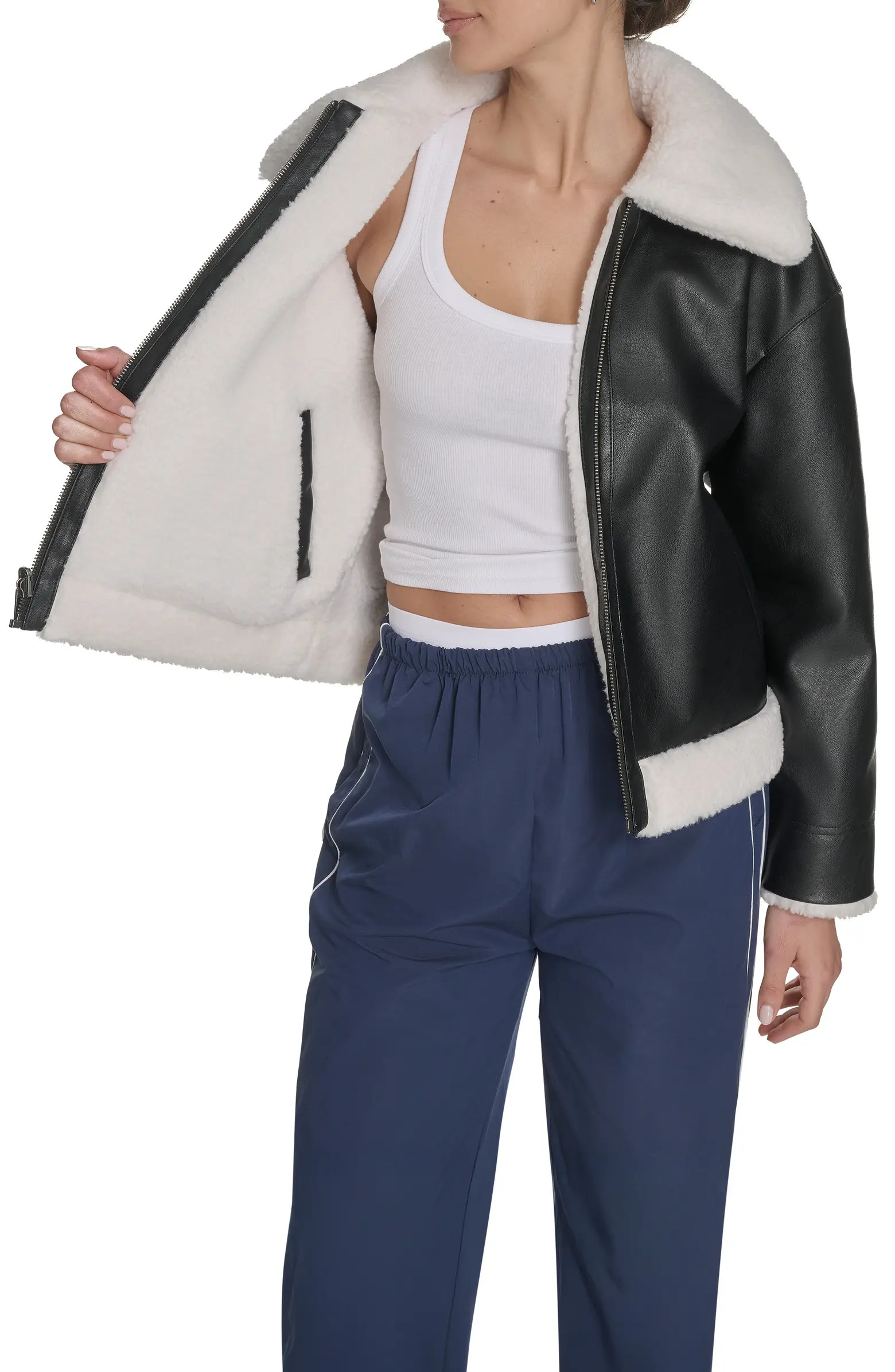 Levi's® Reversible Faux Leather & Faux Shearling Jacket | Nordstrom | Nordstrom