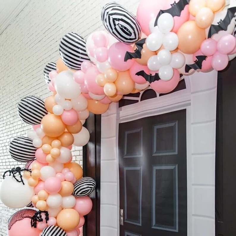 DIY Balloon Garland Arch Kit  Pink White Orange Black and | Etsy | Etsy (US)