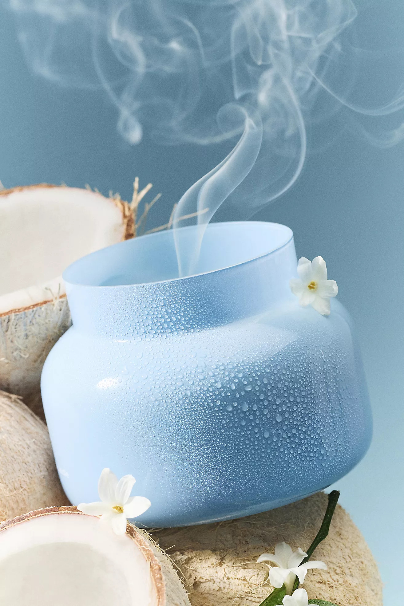 Capri Blue Volcano Nautical Rope Glass Candle | Anthropologie (US)