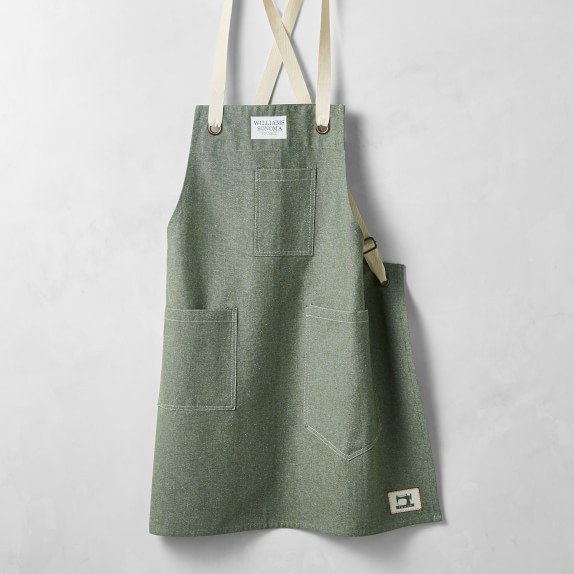Crossback Chambray Apron | Williams-Sonoma