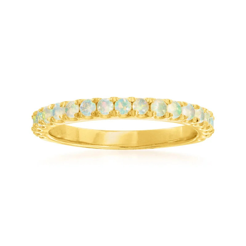 Opal Ring in 18kt Gold Over Sterling | Ross-Simons