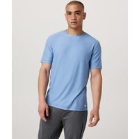 Vuori Strato Tech T-Shirt | Isle Blue Heather | Large | Vuori Clothing (US & Canada)