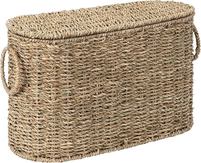 StorageWorks Toilet Paper Storage with Lid, Toilet Paper Storage Holder for 6 Regular Rolls, Wick... | Amazon (US)