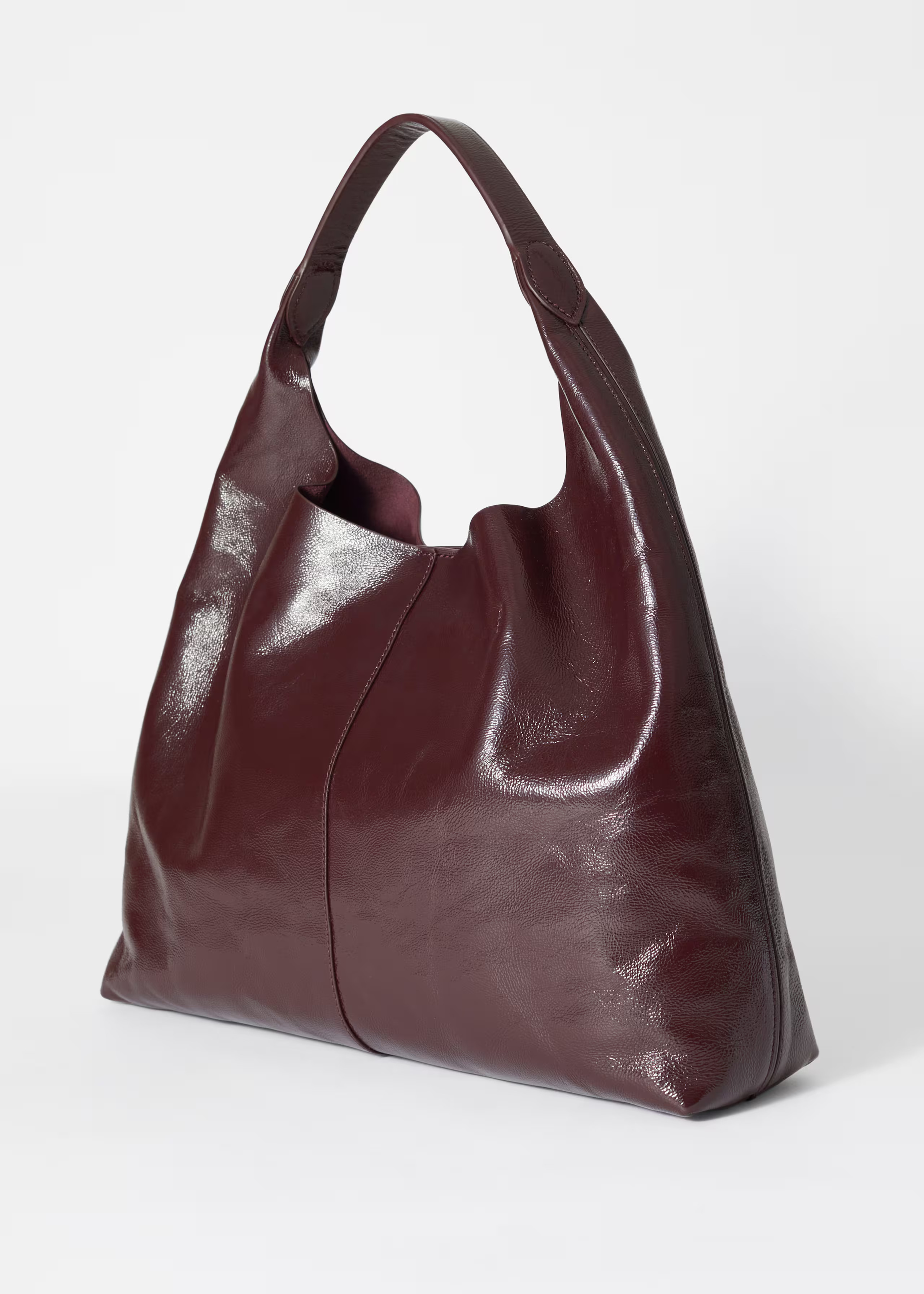 Large Patent-Leather Tote Bag | & Other Stories UK