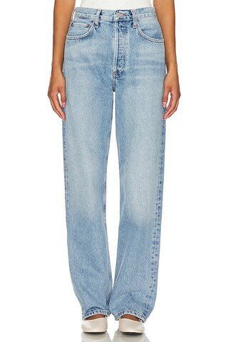 AGOLDE Kelly High Rise Relaxed Straight in Harmonic from Revolve.com | Revolve Clothing (Global)