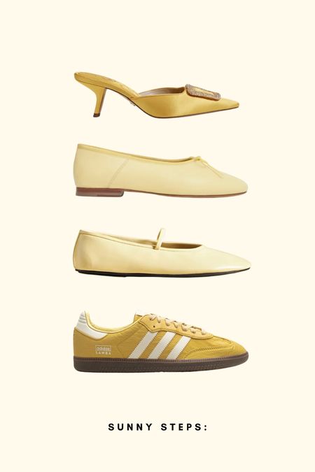 Sunny steps / yellow footwear / spring shoes

#LTKstyletip #LTKshoecrush #LTKSeasonal