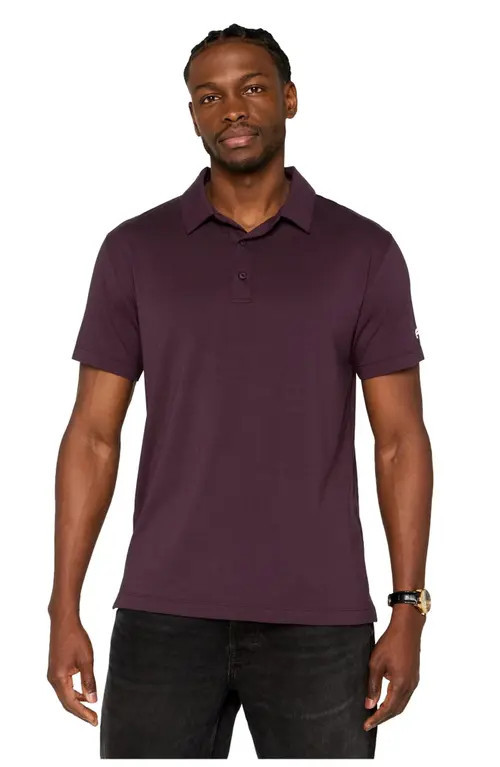 Fabletics Men's The 24-7 Polo in Oxblood at Nordstrom, Size Small | Nordstrom