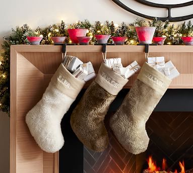 Shearling Faux Fur Stockings | Pottery Barn (US)