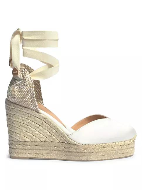 Chiara Satin Platform Wedge Espadrilles | Saks Fifth Avenue