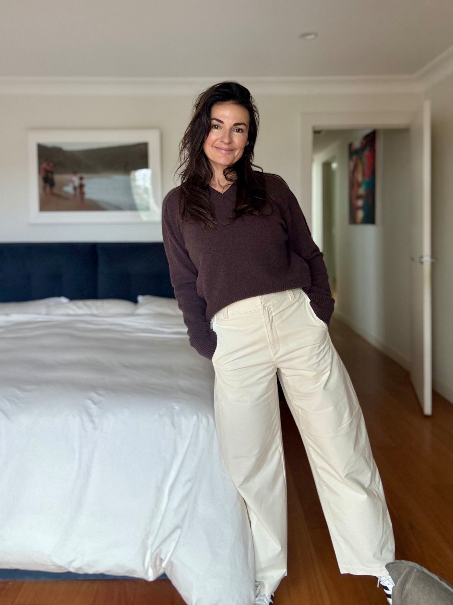 These barrel pants have been on high rotation . Super comfy! 🤍
Pants - size medium 
Jumper - medium 
I’m wearing a knit top underneath - medium 


#LTKautumn #LTKwinter #LTKaustralia