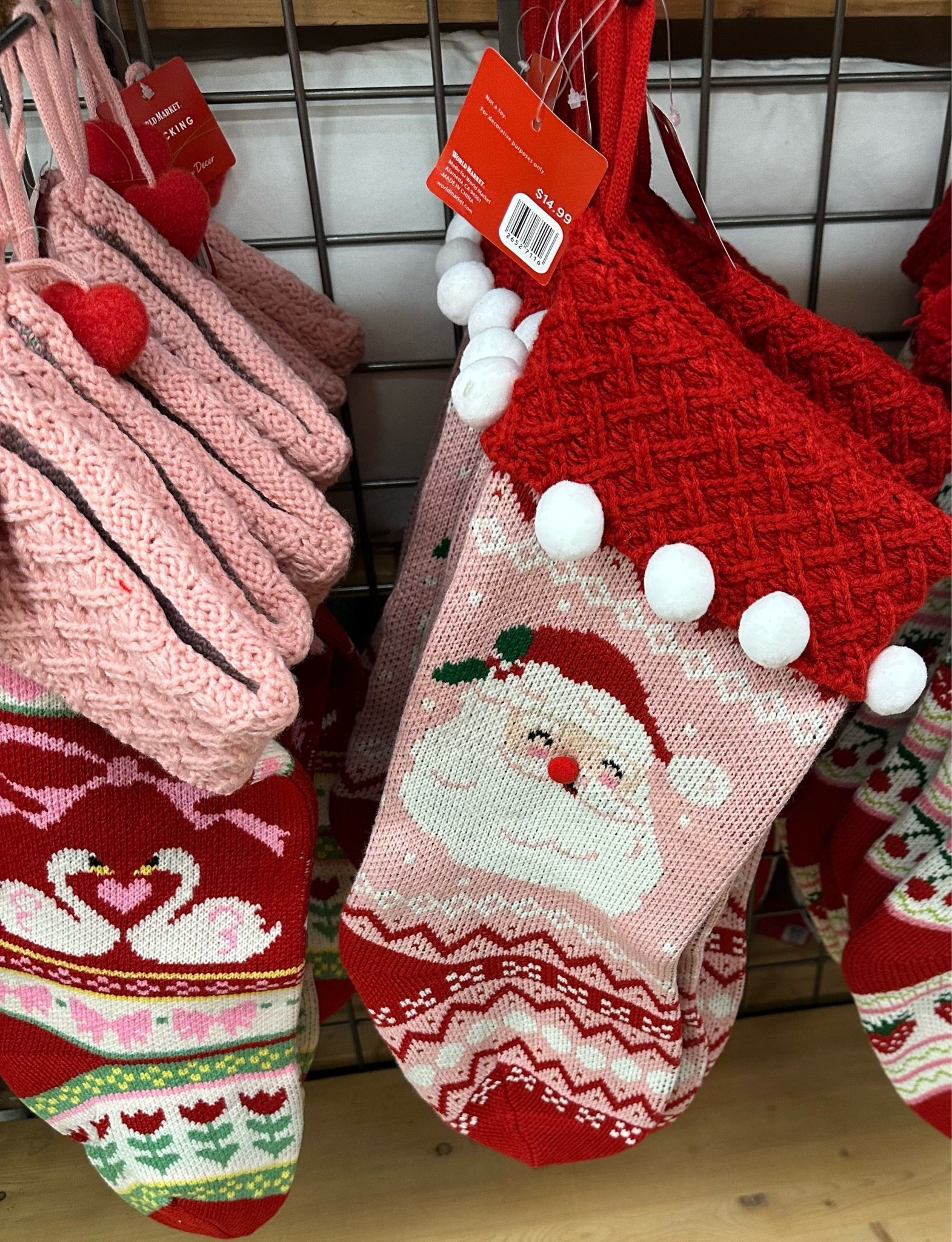 Sweet Pink & Red Knit Christmas Stockings

Pink Knit Swans and Hearts Christmas Stocking. Pink and Red Knit Retro Santa Christmas Stocking

Pink Christmas. Christmas Decor. Christmas Decorations. Home Decor

#LTKSeasonal #LTKHome