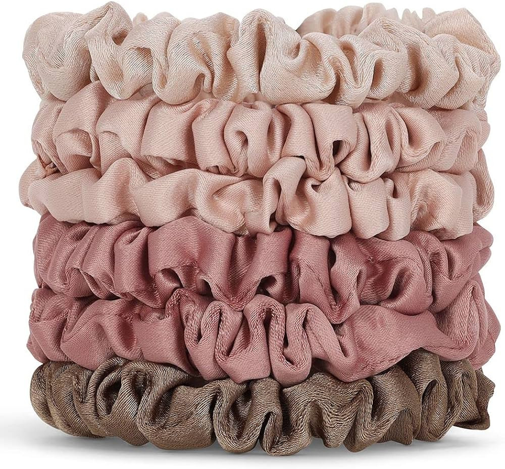 Kitsch Scrunchies for Women's Hair - Ultra Petite Hair Scrunchies | Large Hair Ties for Women | H... | Amazon (US)