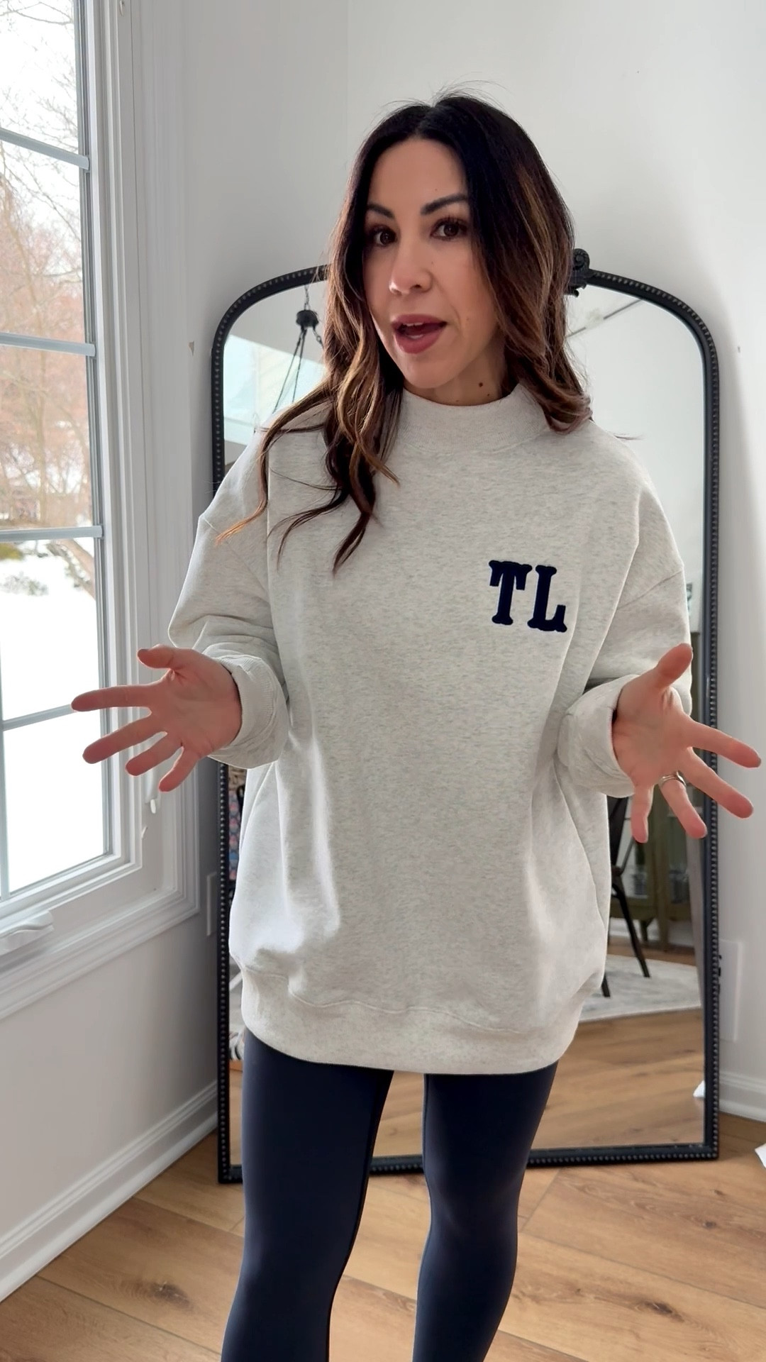 Sprinkled with pink code TAMMY10. Wearing small mock neck sweatshirt. Valentine’s Day, gift, ideas, monogram gifts, personalized gifts, customized gifts.

#LTKValentine #LTKOver40