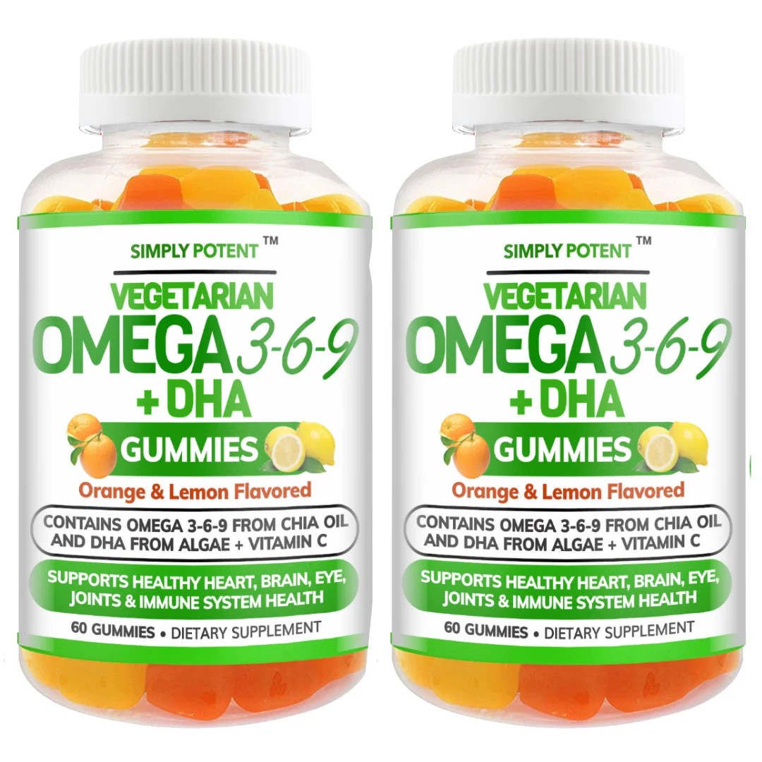 Simply Potents Omega 3 Fish Oil Gummies, Vegetarian, Gluten-Free, Supports Brain, Heart, Joint, E... | Walmart (US)
