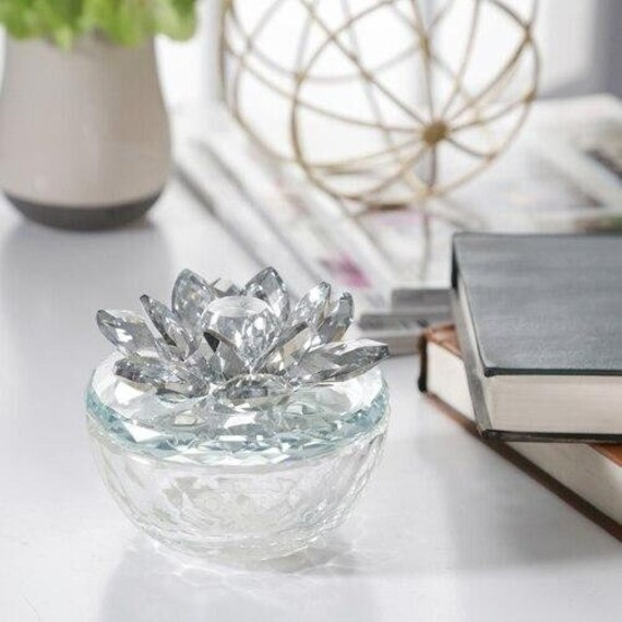 Glass Trinket Flower Box | Etsy | Etsy (US)