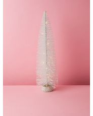 24in Led Light Up Glitter Bottle Brush Tree | HomeGoods