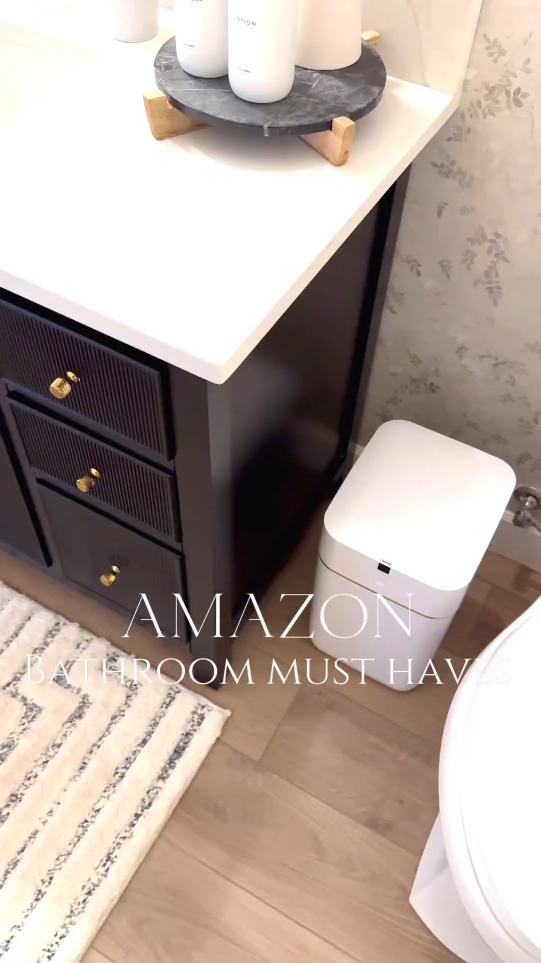 Must-haves for your bathroom! 

Home  home finds  home favorites  bathroom  bathroom finds   Bathroom accessories  mini trash can  organization  Ourpnwhome 

#LTKVideo #LTKhome