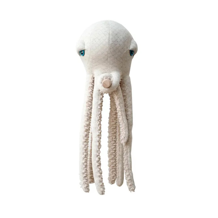 Albino Giant Octopus Soft Toy 60cm | White | Smallable