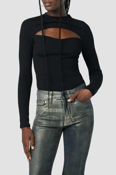 Sweetheart Cut Out Bodysuit | Hudson Jeans