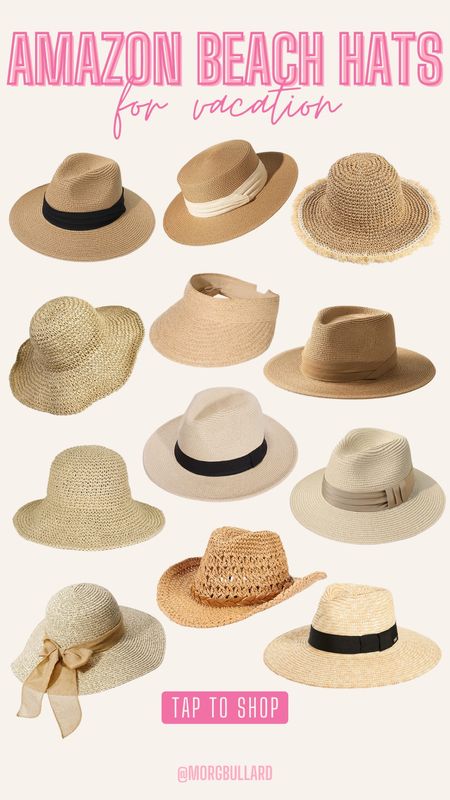 Straw Hats | Beach Hats | Pool Hat | Straw Hat | Beach Vacation | Travel | Resort Wear 

#LTKunder50 #LTKswim #LTKtravel