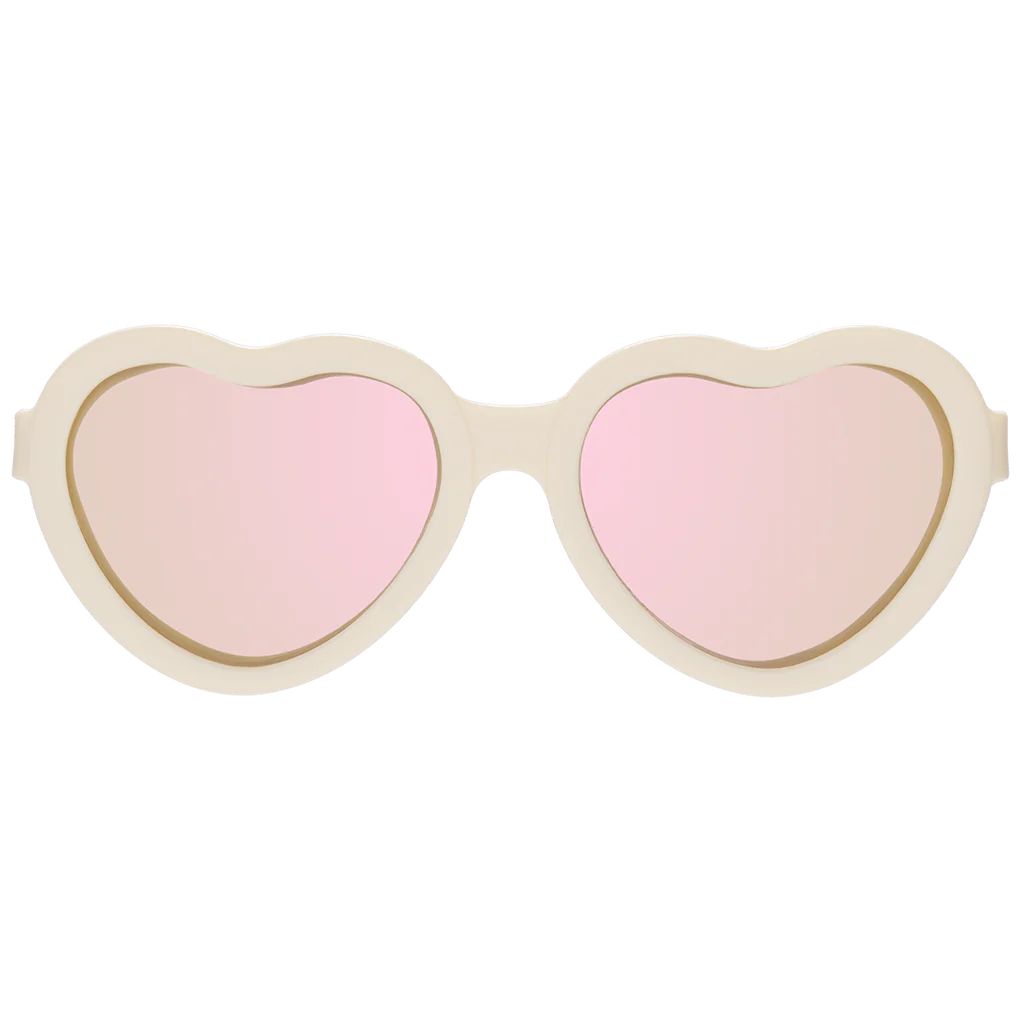 Sweet Cream Heart | Rose Gold Polarized Mirrored Lenses | Babiators