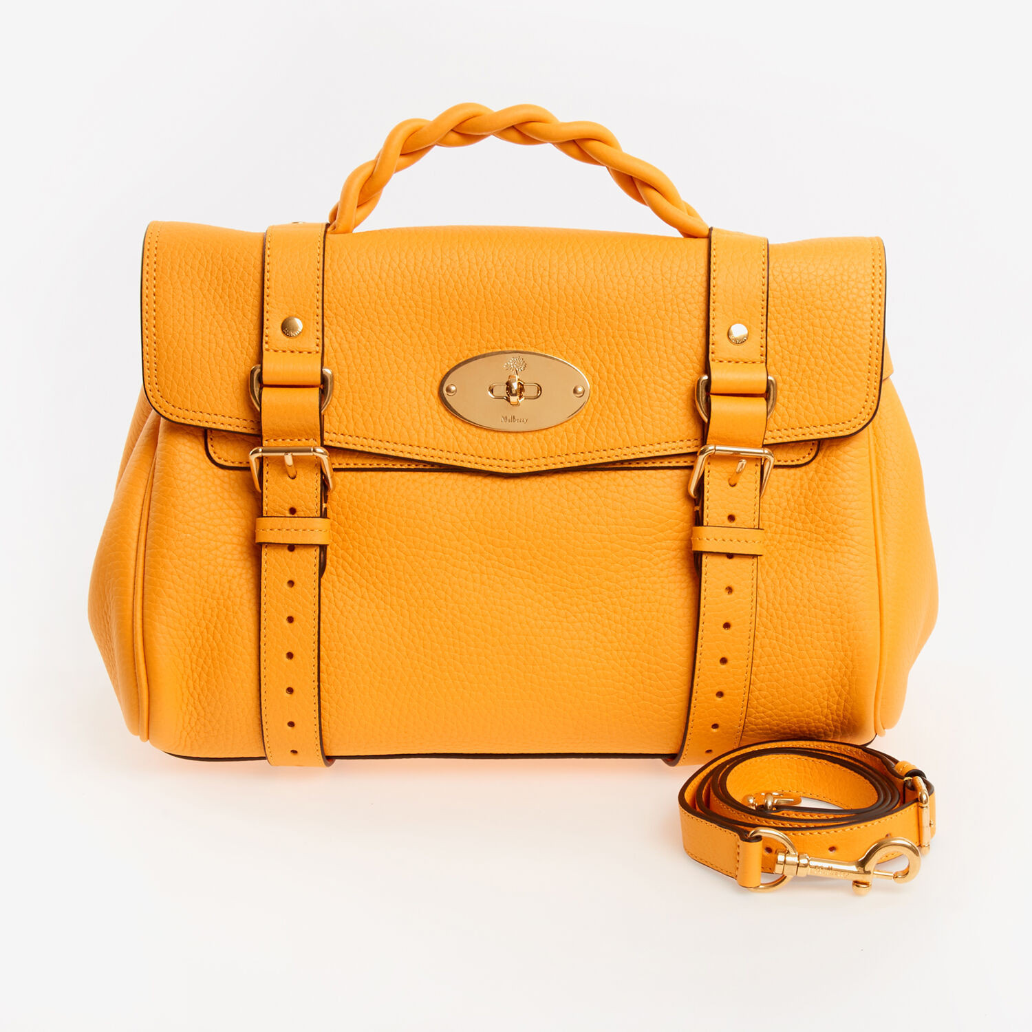 Double Yellow Leather Alexa Shoulder Bag | TK Maxx