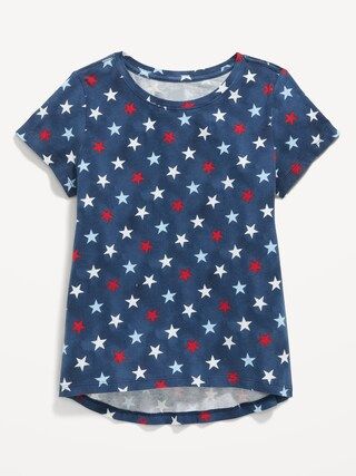 Softest Short-Sleeve Printed T-Shirt for Girls | Old Navy (US)