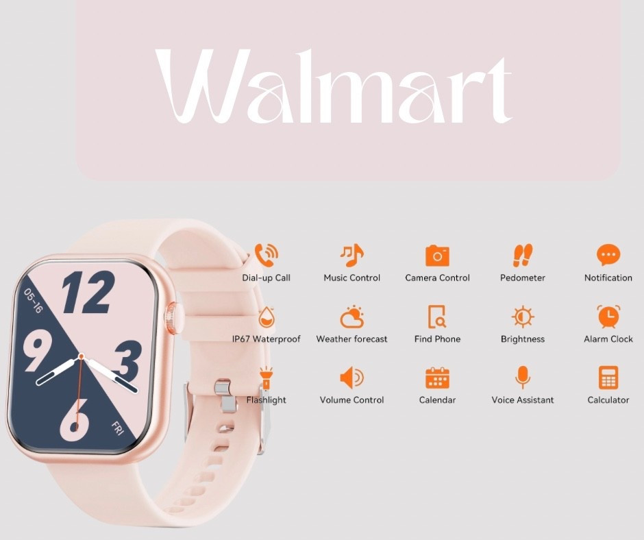 Want a smart watch for a fraction of the price? This Mingdaln watch from Walmart is $23.99 and has almost all the same features as the more expensive brand! 

#LTKSaleAlert #LTKfitnessgoals