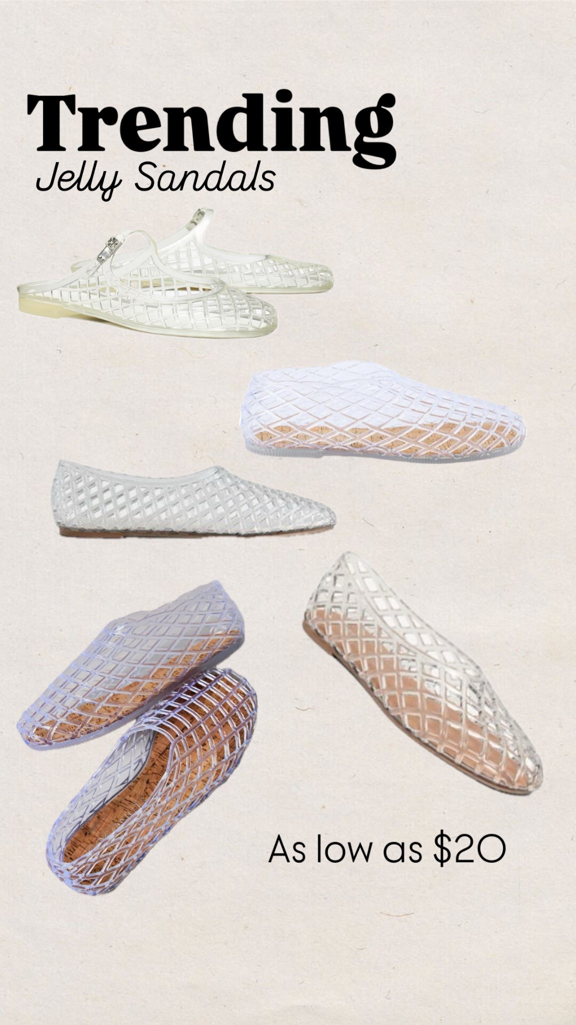 Jelly sandals
Shoes
Trending
Old navy
Vince
Tory Burch
Gap
Urban outfitters
Spring shoes 

#LTKFindsUnder50 #LTKShoeCrush