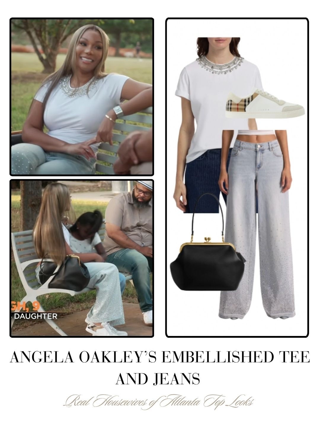 Angela Oakley’s Embellished Tee and Jeans