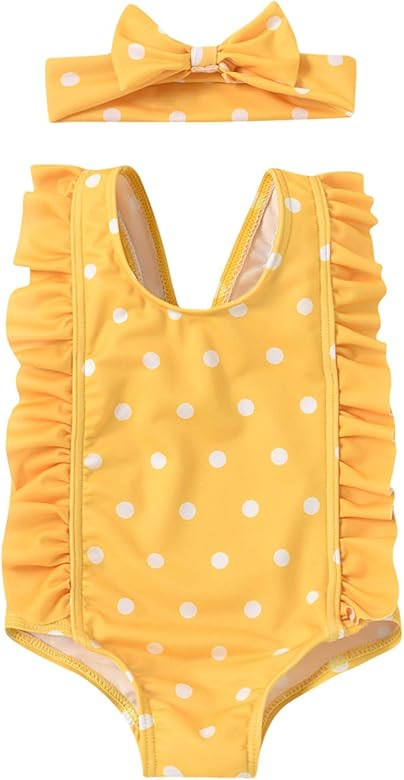 Toddler Kids Baby Girls Polka Dot Bikini Swimwear Swimsuit Beachwear Baby Girls Summer Swimsuit | Amazon (US)
