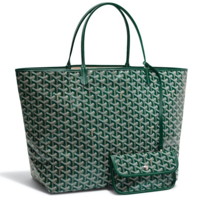 Goyard St Saint Louis GM Green Goyardine Wallet Pouch Tote Handle Shoulder Bag | eBay US