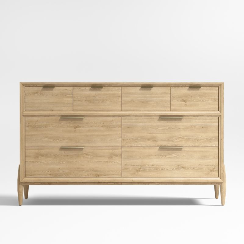 Bodie Wood 8-Drawer Wide Kids Dresser + Reviews | Crate & Kids | Crate & Barrel